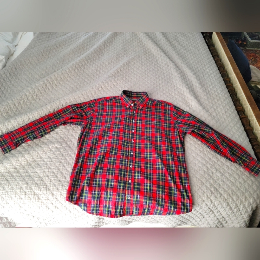 Southern Point Company button-down plaid.